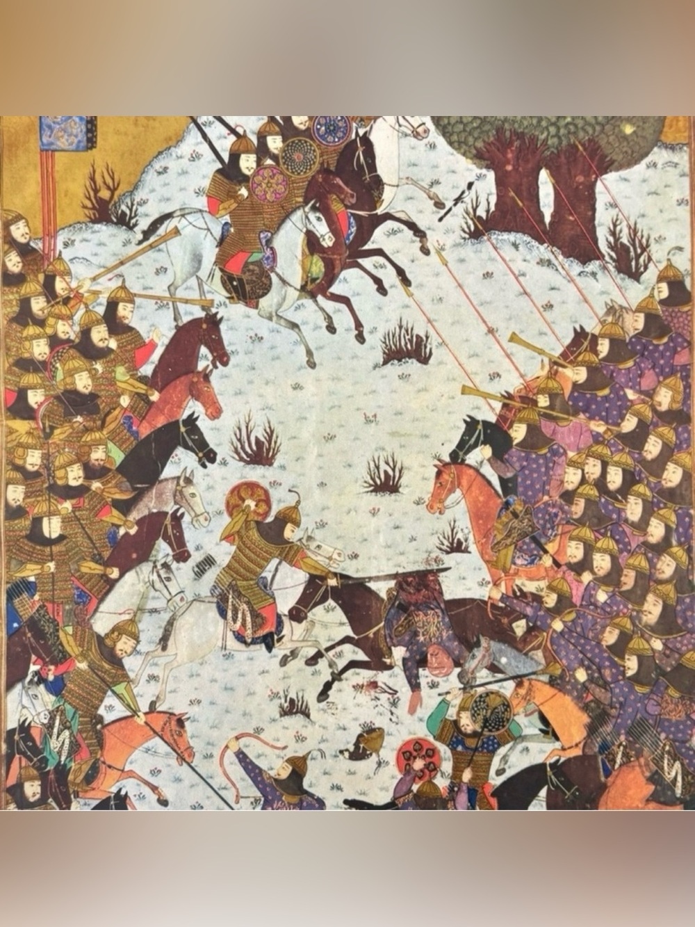 SHAHNAMEH OF BAYSUNQUR c. 1430 Original 50’s Vintage Fine Art Print Collectible